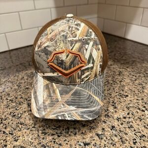 EvoShield Trucker Hat Men's Snapback Adjustable Camo Brown Mesh Baseball Cap